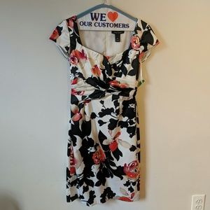 Multicolor Floral Sheath Dress